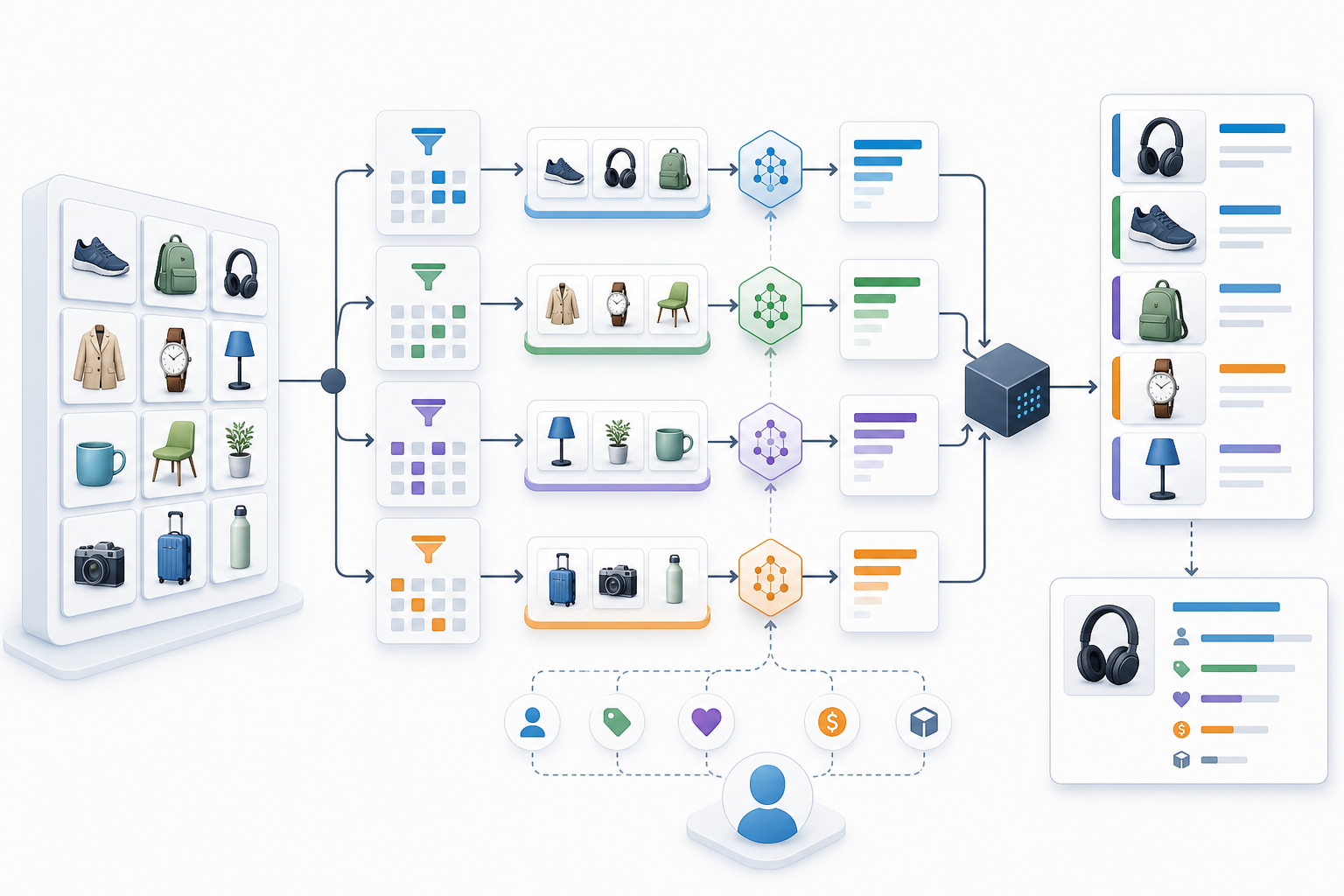 What features matter in a product recommendation quiz?