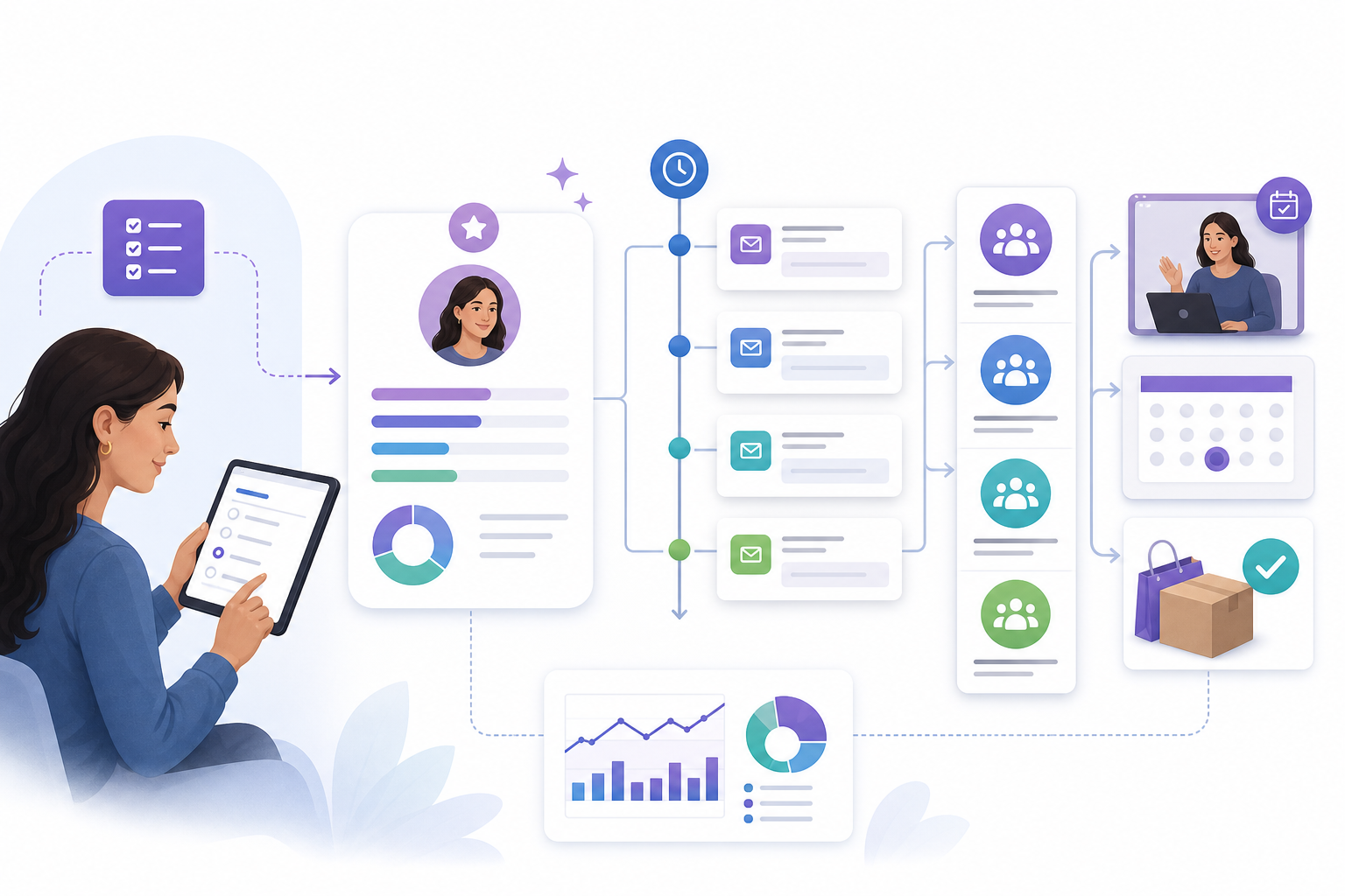 What follow-up copy should a quiz funnel send?
